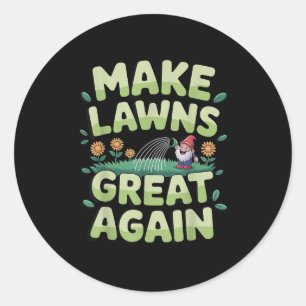 Sticker Rond Chauffage De Pelouse Novelle Pour Hommes Femmes En