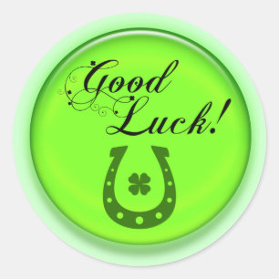 Sticker Rond Chaussure Cheval de Bonne Chance