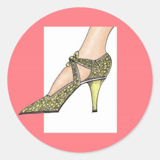 Sticker Rond Chaussure haute talon des années 1920
