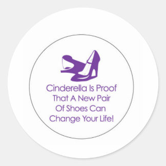 Sticker Rond chaussures cinderella