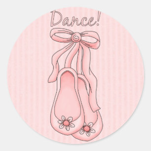 Sticker Rond Chaussures de ballet