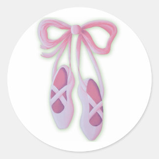 Sticker Rond Chaussures de ballet