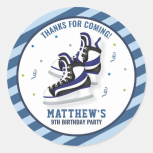 Sticker Rond Chaussures de patinage sur glace Anniversaire Merc