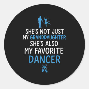 Sticker Rond Chaussures Pas Seulement Ma Petite-Fille Chaussure