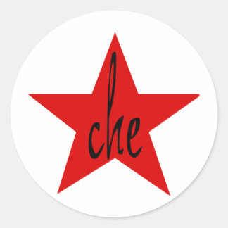 Sticker Rond Che Red Star !