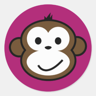Sticker Rond Cheeky Monkey
