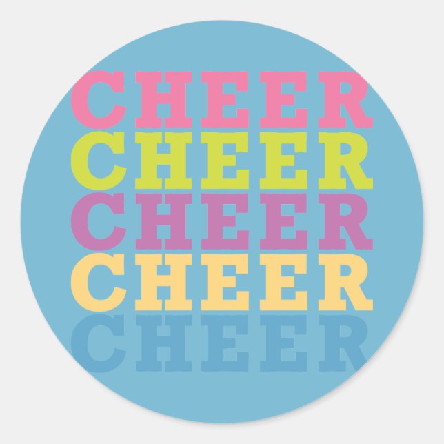 Sticker Rond Cheer (Devant)