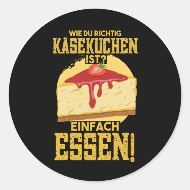 Sticker Rond Cheesecake Quark Cake Cheese Don (Devant)
