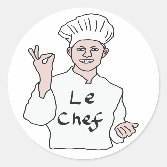 Sticker Rond Chef (Devant)