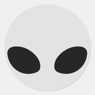 Sticker Rond Chef Alien