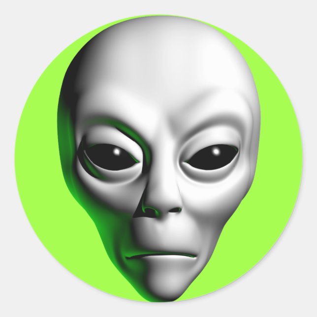 Sticker Rond Chef Alien (Devant)