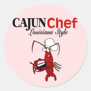 Sticker Rond Chef cajun