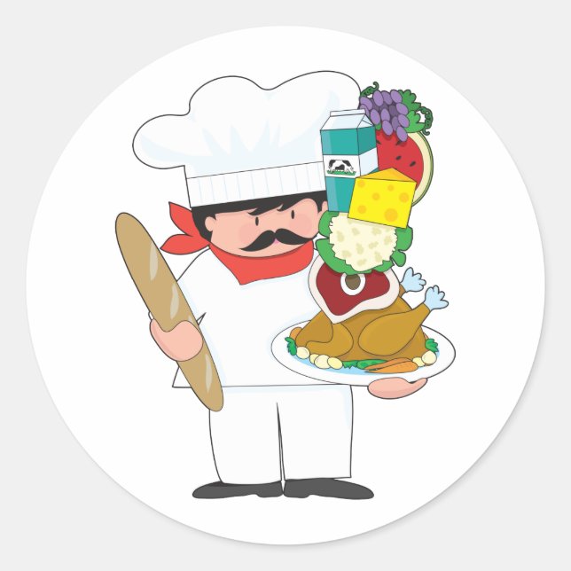 Sticker Rond Chef Stack (Devant)
