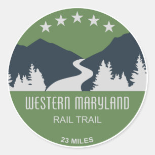 Sticker Rond Chemin de fer Western Maryland
