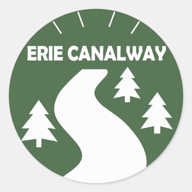 Sticker Rond Chemin Erie Canalway (Devant)