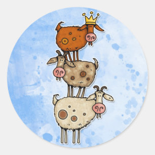 Sticker Rond cheminée de chèvre