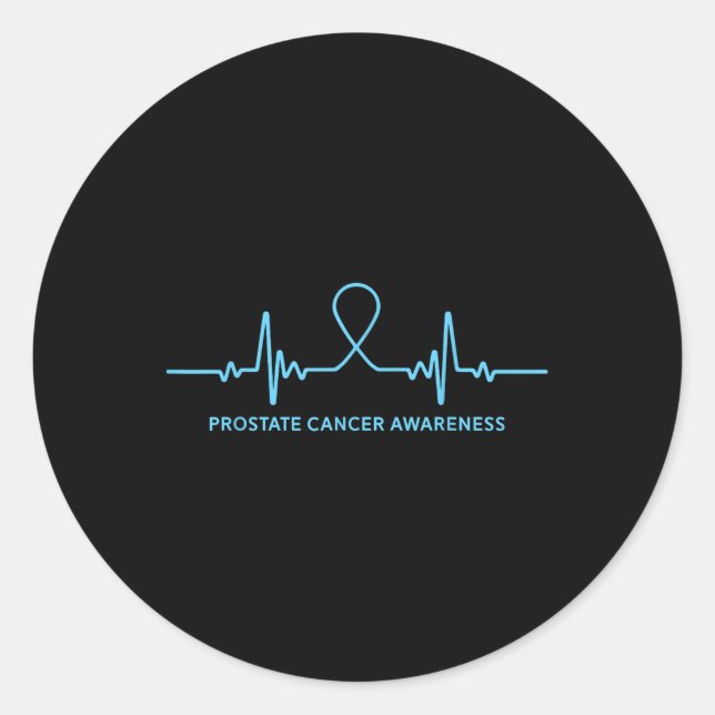 Sticker Rond Chemise contre le cancer de la prostate - Sensibil (Devant)