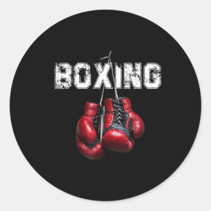 Sticker Rond Chemise De Boxe Pour Hommes6