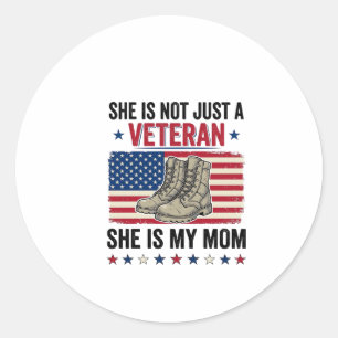 Sticker Rond Chemise de conception de bottes militaires patriot