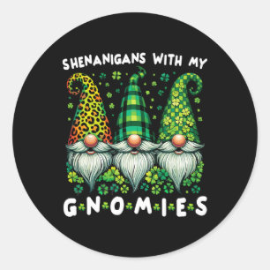 Sticker Rond Chemise de la Saint-Patrick pour femmes - Shenanig