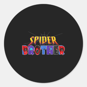 Sticker Rond Chemise Frère Sder Anniversaire Famille Amusante H