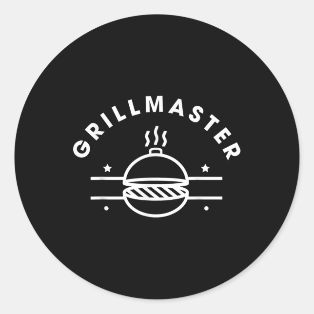 Sticker Rond Chemise Grillmaster - Master Bbq (Devant)