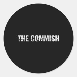 Sticker Rond Chemise Mens The Commish - Commissaire de football