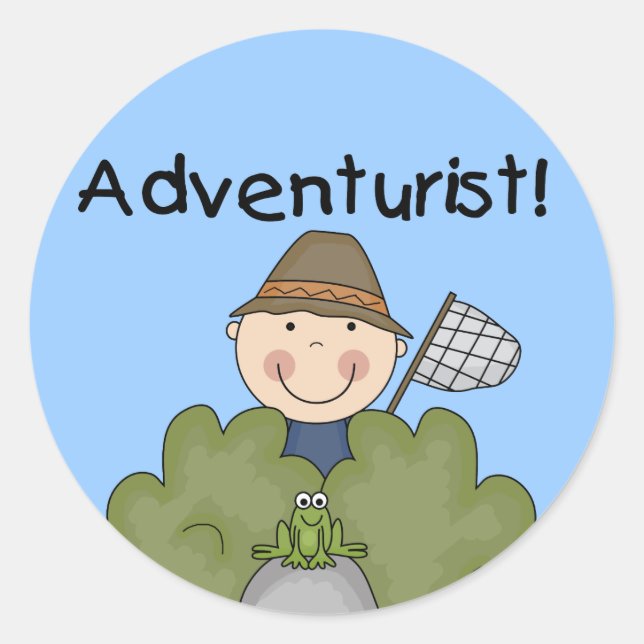 Sticker Rond Chemises et cadeaux ADVENTURISTES (Devant)