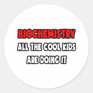 Sticker Rond Chemises et cadeaux biochimiques amusants