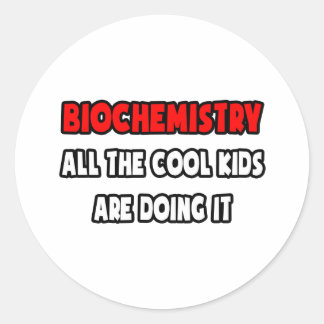 Sticker Rond Chemises et cadeaux biochimiques amusants