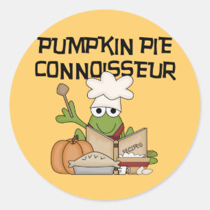Sticker Rond Chemises et cadeaux citrouilles de connaisseur à t
