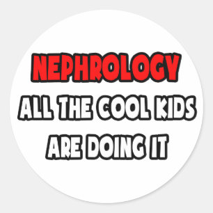 Sticker Rond Chemises et cadeaux néphrologistes amusants