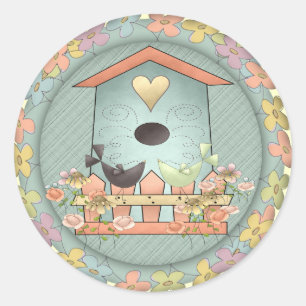 Sticker Rond Chemises et cadeaux pour enfants Bird T