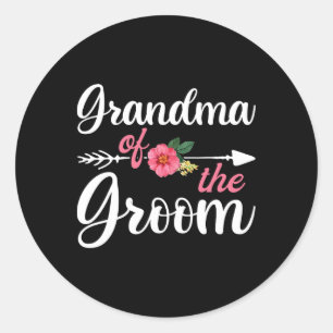 Sticker Rond Chemises grand-mère du marié pour femmes