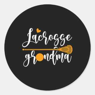 Sticker Rond Chemises Lacrosse Grand-Mère Pour Femmes Avec St C