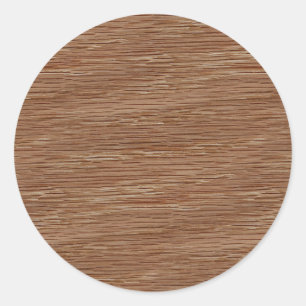 Sticker Rond Chêne Graisse de bois Look