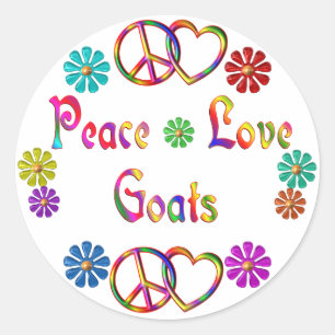 STICKER ROND CHÈQUES D'AMOUR DE PAIX