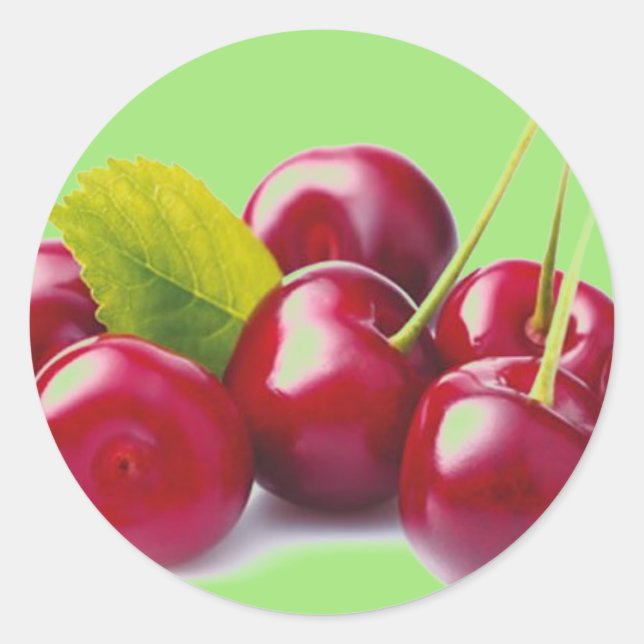 STICKER ROND CHERRIES (Devant)