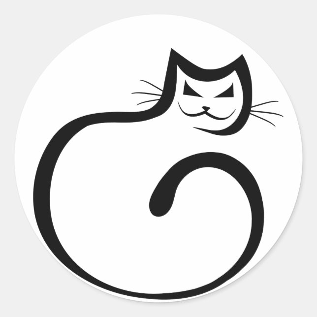 Sticker Rond Cheshire Cat (Devant)