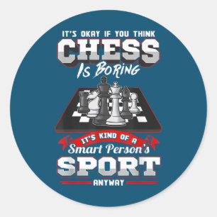 Sticker Rond Chess Drôle Citations Humours
