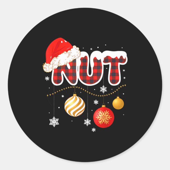 Sticker Rond Chest Nuts Christmas Matching Couple Chestnuts  (Devant)