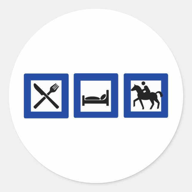 Sticker Rond cheval (Devant)
