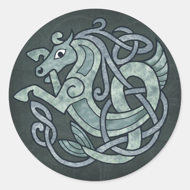 Sticker Rond Cheval celtique (Devant)
