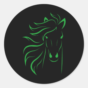 Sticker Rond Cheval Lover Cadeaux Femmes Equestre Hommes Horseb