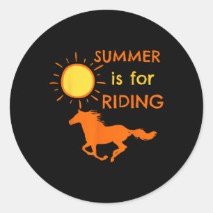 Sticker Rond Cheval Lover Équitation équitation équitation équi