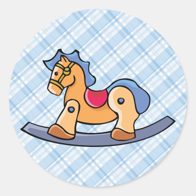 Sticker Rond Cheval Rocking Toy (Devant)