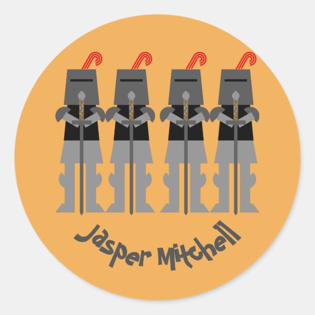 Sticker Rond Chevalier (Devant)