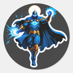 Sticker Rond Chevalier de l'Arc Céleste – Ascension d'Énergie B