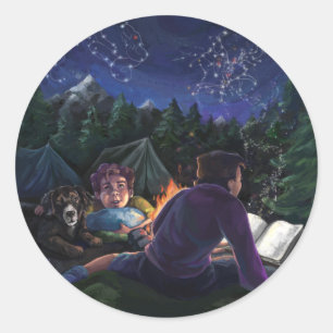 Sticker Rond Chevaliers d'été