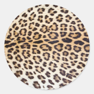 Sticker Rond Cheveux de léopard
